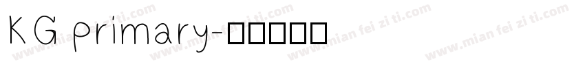 KG primary字体转换